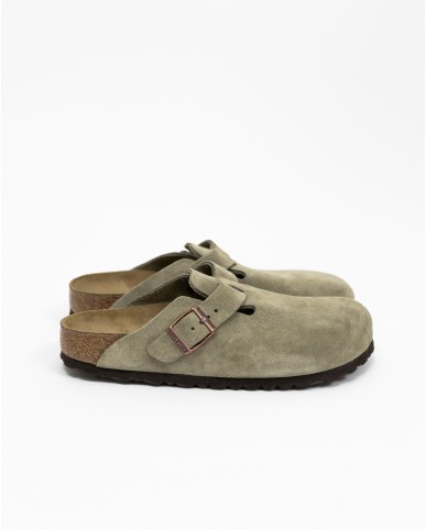 Birkenstock - Boston Suede Taupe Donna 060463 TAUPE I25