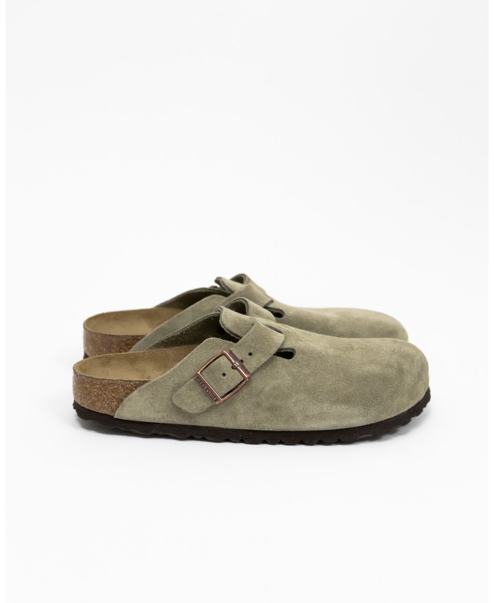 Birkenstock - Boston Suede Taupe Donna 060463 TAUPE I25