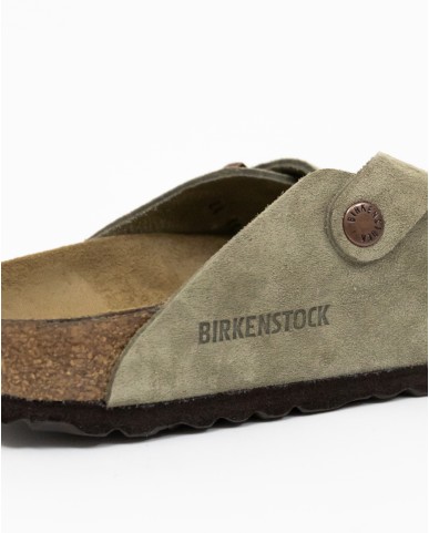 Birkenstock - Boston Suede Taupe Donna 060463 TAUPE I25