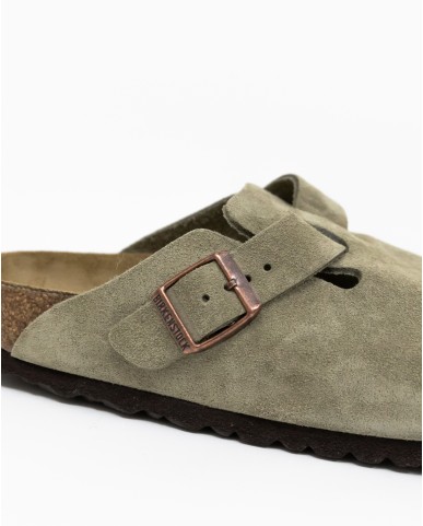Birkenstock - Boston Suede Taupe Donna 060463 TAUPE I25