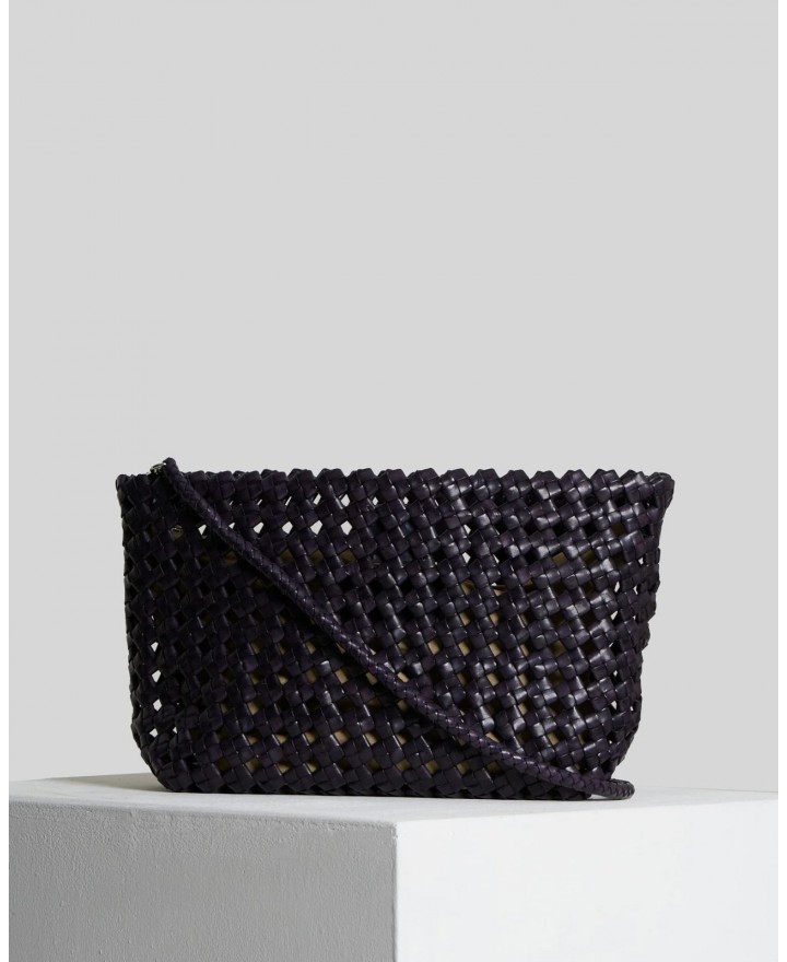 Vipera - Borsa Mondrain Big Knot Pelle Blu Donna BK38 1018 DARK BLUE I25