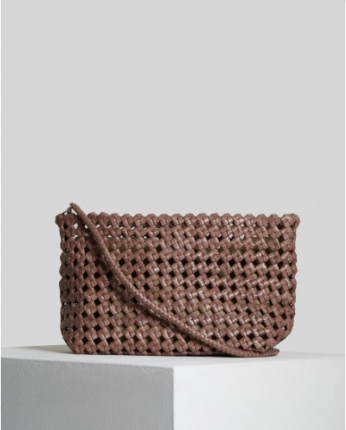 Vipera - Borsa Mondrain Big Knot Pelle Taupe Donna BK38 1021 TAUPE I25