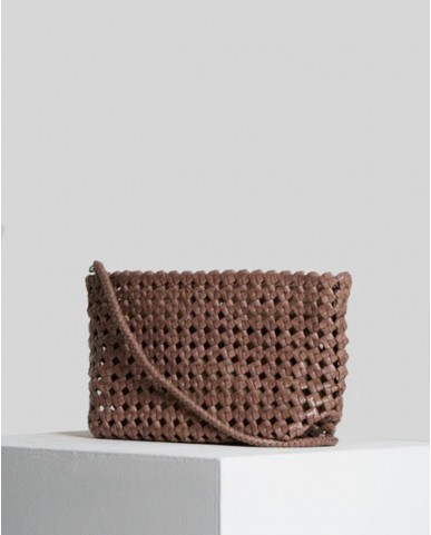 Vipera - Borsa Mondrain Big Knot Pelle Taupe Donna BK38 1021 TAUPE I25