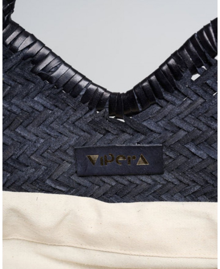 Vipera - Borsa Neruda Pelle Nera Donna PL15 1009 BLACK I25