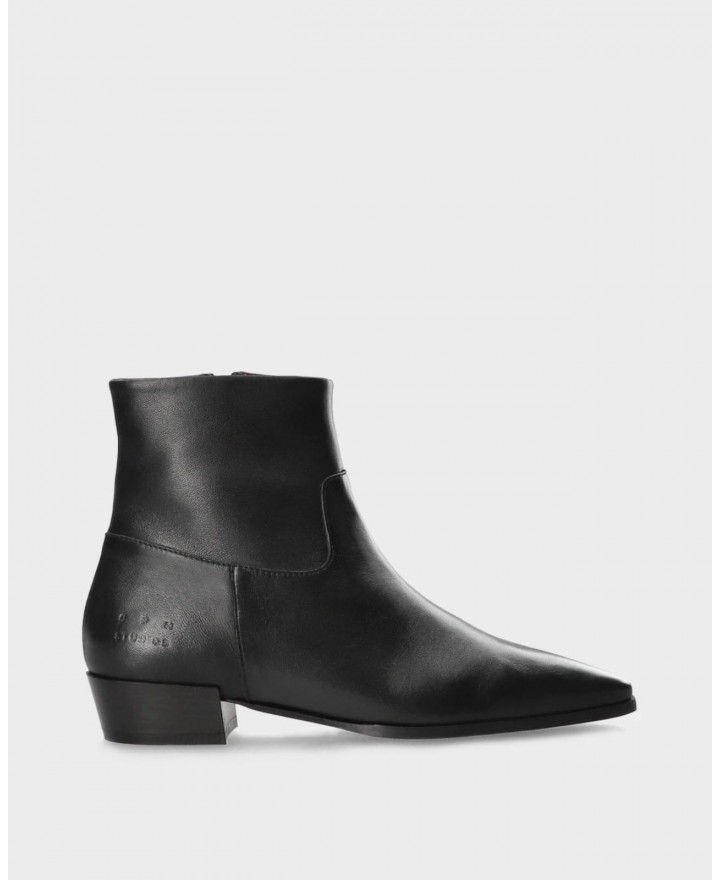 Copenhagen - Stivali Punta Pelle Neri Donna CPH293 LEAT BLK I25