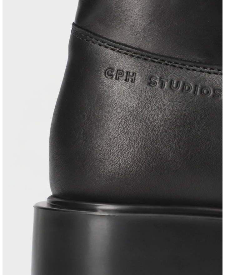 Copenhagen - Biker Boots Pelle Neri Donna CPH443 LEAT BLK I25