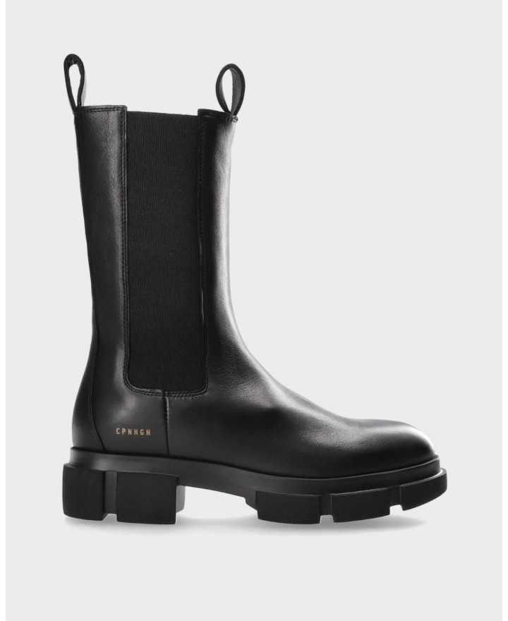 Copenhagen - Boots Alti Pelle Neri Donna CPH500 VIT BLK I25