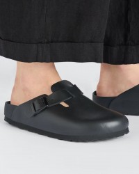 Birkenstock - Boston Exquisite Pelle Nero Donna 1026789 BLACK I25