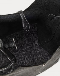 Polo Ralph Lauren - Borsa Tote Pelle Martellata Nera 428938031019 I25