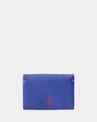 Polo Ralph Lauren - Blue Hammered Leather Wallet 427949873009 I25