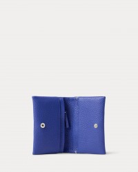 Polo Ralph Lauren - Blue Hammered Leather Wallet 427949873009 I25