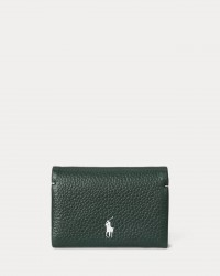 Polo Ralph Lauren - Green Hammered Leather Wallet 427949873011 I25