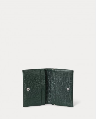 Polo Ralph Lauren - Green Hammered Leather Wallet 427949873011 I25