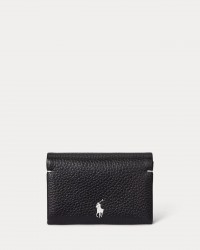 Polo Ralph Lauren - Black Hammered Leather Wallet 427949873014 I25