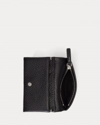 Polo Ralph Lauren - Black Hammered Leather Wallet 427949873014 I25