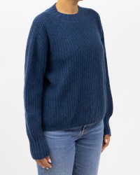 Aragona - Maglia Girocollo Cashmere Oceano Donna D3234TF 666 OCEANO I25