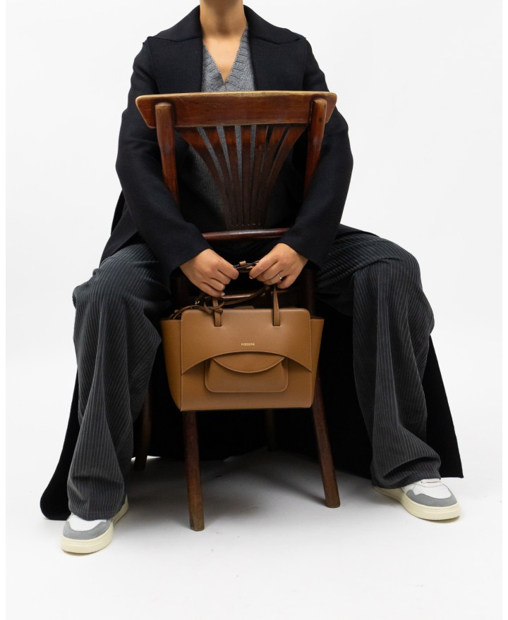 Harris Wharf - Women's Black Maxi Coat A1192MLK 199 BLACK I25