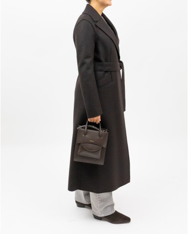Harris Wharf - Cappotto Maxi Marrone Donna A1192MLK 451 BROWN I25