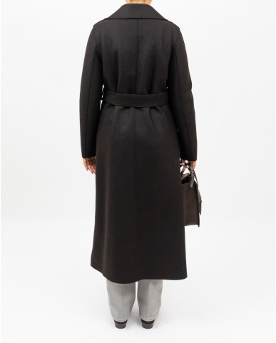 Harris Wharf - Cappotto Maxi Marrone Donna A1192MLK 451 BROWN I25