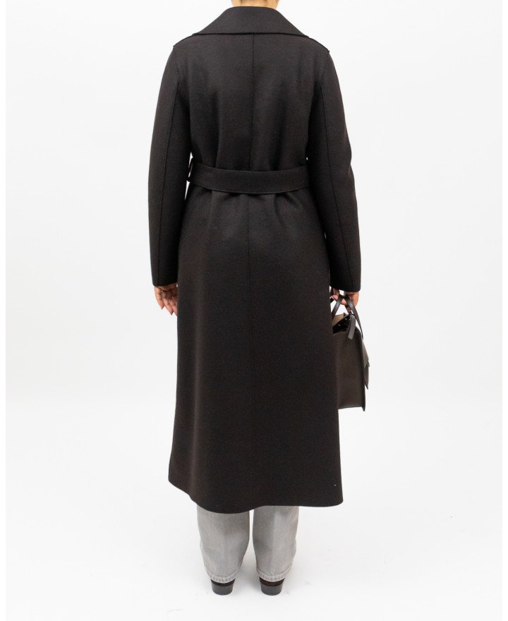 Harris Wharf - Cappotto Maxi Marrone Donna A1192MLK 451 BROWN I25