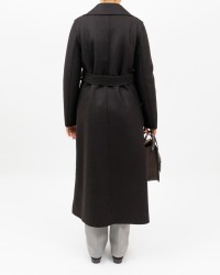 Harris Wharf - Cappotto Maxi Marrone Donna A1192MLK 451 BROWN I25