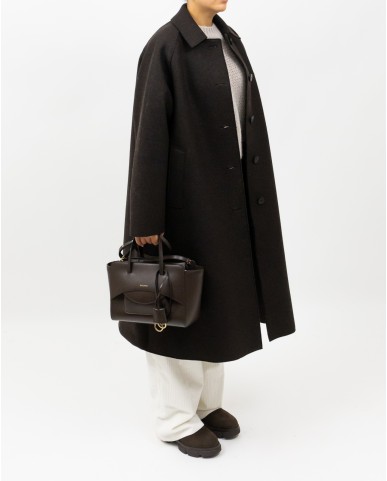 Harris Wharf - Cappotto Over Marrone Donna A1424MLK-P 451T BROW I25