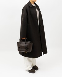 Harris Wharf - Cappotto Over Marrone Donna A1424MLK-P 451T BROW I25