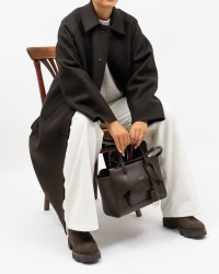 Harris Wharf - Cappotto Over Marrone Donna A1424MLK-P 451T BROW I25