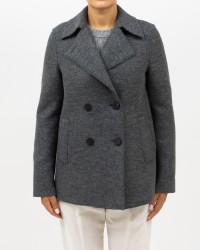 Harris Wharf - Peacot Corto Doppiopetto Grigio Donna A2211MLK 140 GRIGIO I25