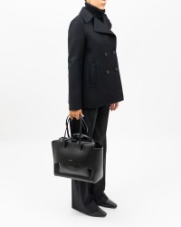 Harris Wharf - Peacot Corto Doppiopetto Nero Donna A2211MLK 199 NERO I25