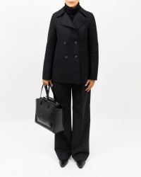 Harris Wharf - Peacot Corto Doppiopetto Nero Donna A2211MLK 199 NERO I25