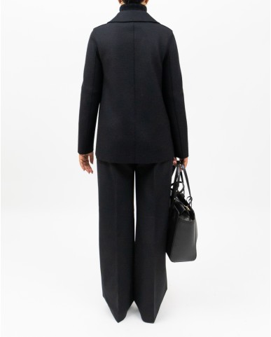 Harris Wharf - Peacot Corto Doppiopetto Nero Donna A2211MLK 199 NERO I25