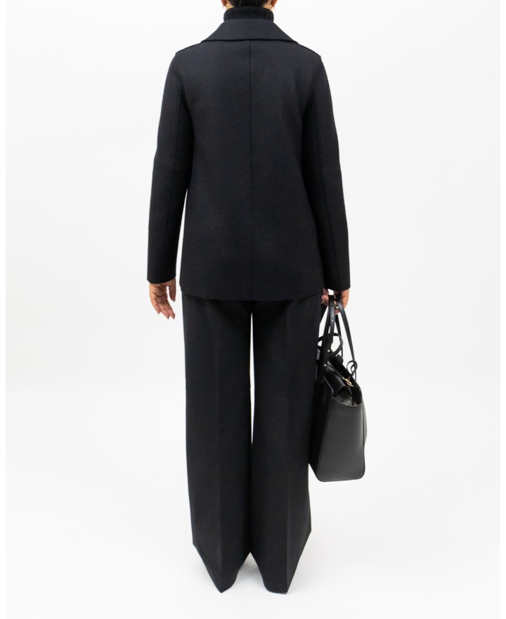 Harris Wharf - Peacot Corto Doppiopetto Nero Donna A2211MLK 199 NERO I25