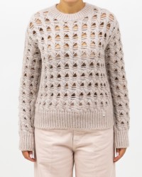 Herno - Maglia Girocollo Lurex Rosa Donna MG00032DR 70198 4050 I25