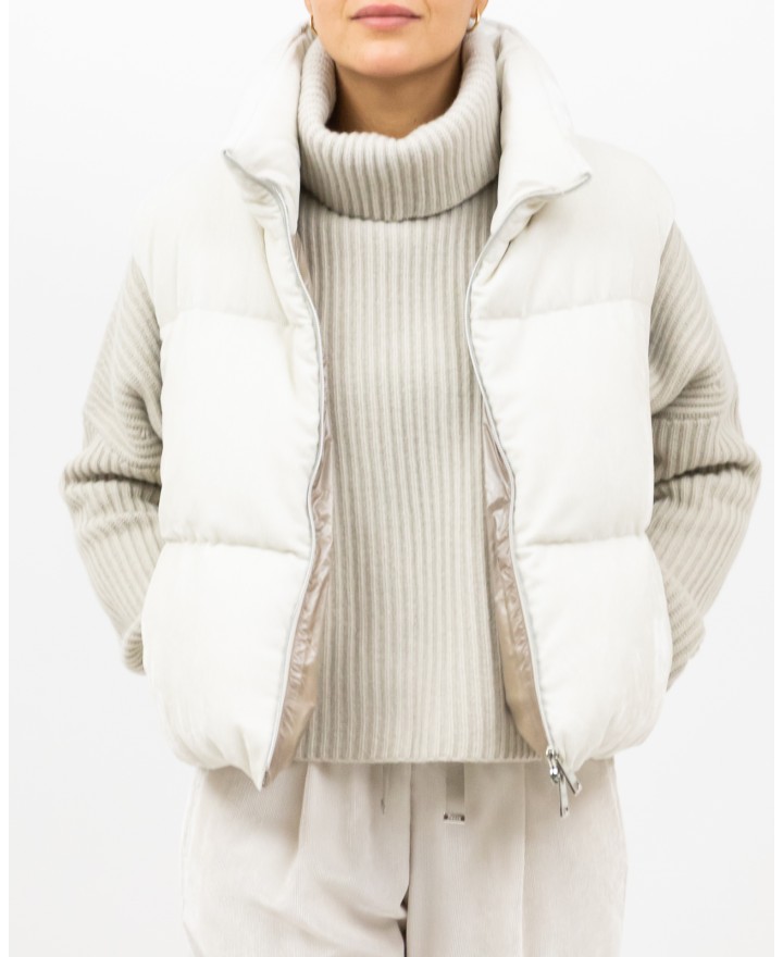 Herno - Gilet Velluto Costine Chantilly Donna PI00157DR 12728 1985 I25