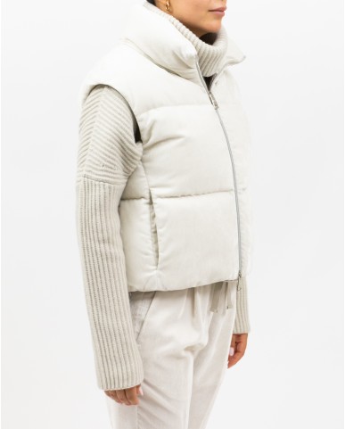 Herno - Gilet Velluto Costine Chantilly Donna PI00157DR 12728 1985 I25