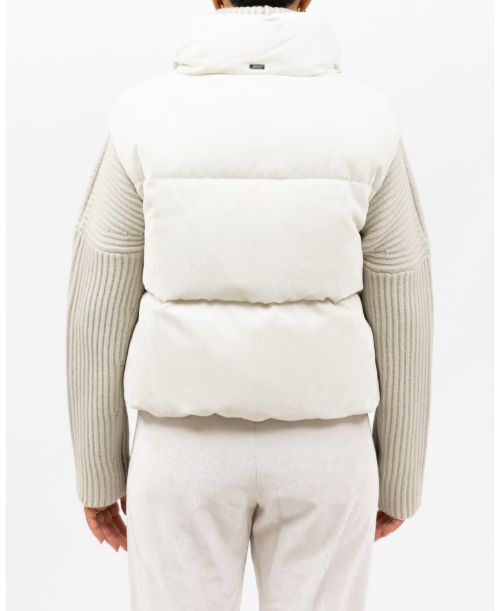 Herno - Gilet Velluto Costine Chantilly Donna PI00157DR 12728 1985 I25