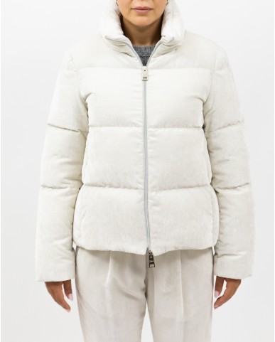 Herno - Women's Chantilly Ribbed Velvet Down Jacket PI00158DR 12728 1985 I25