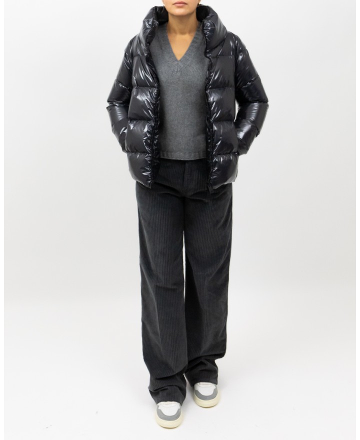 Herno - Women's Anthracite Shiny Down Jacket  PI001946D 12220Z 948 I25
