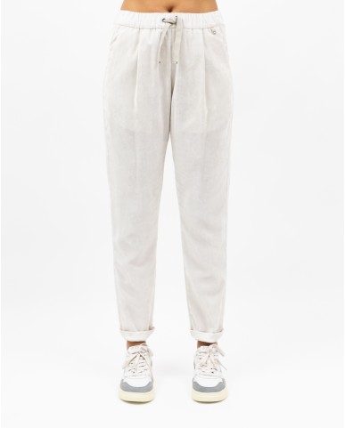 Herno - Pantalone Velluto Chantilly Donna PT00049DR 12728 1985 I25