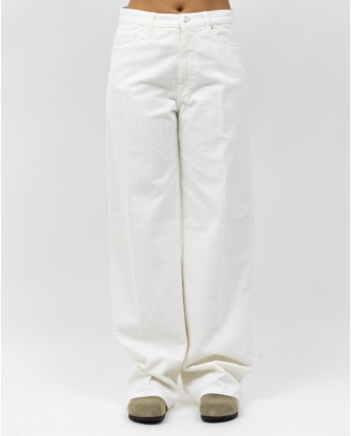 Nine In The Morning - Jeans Velluto Dora Ecru Donna DAA02 U32 ECRU I25