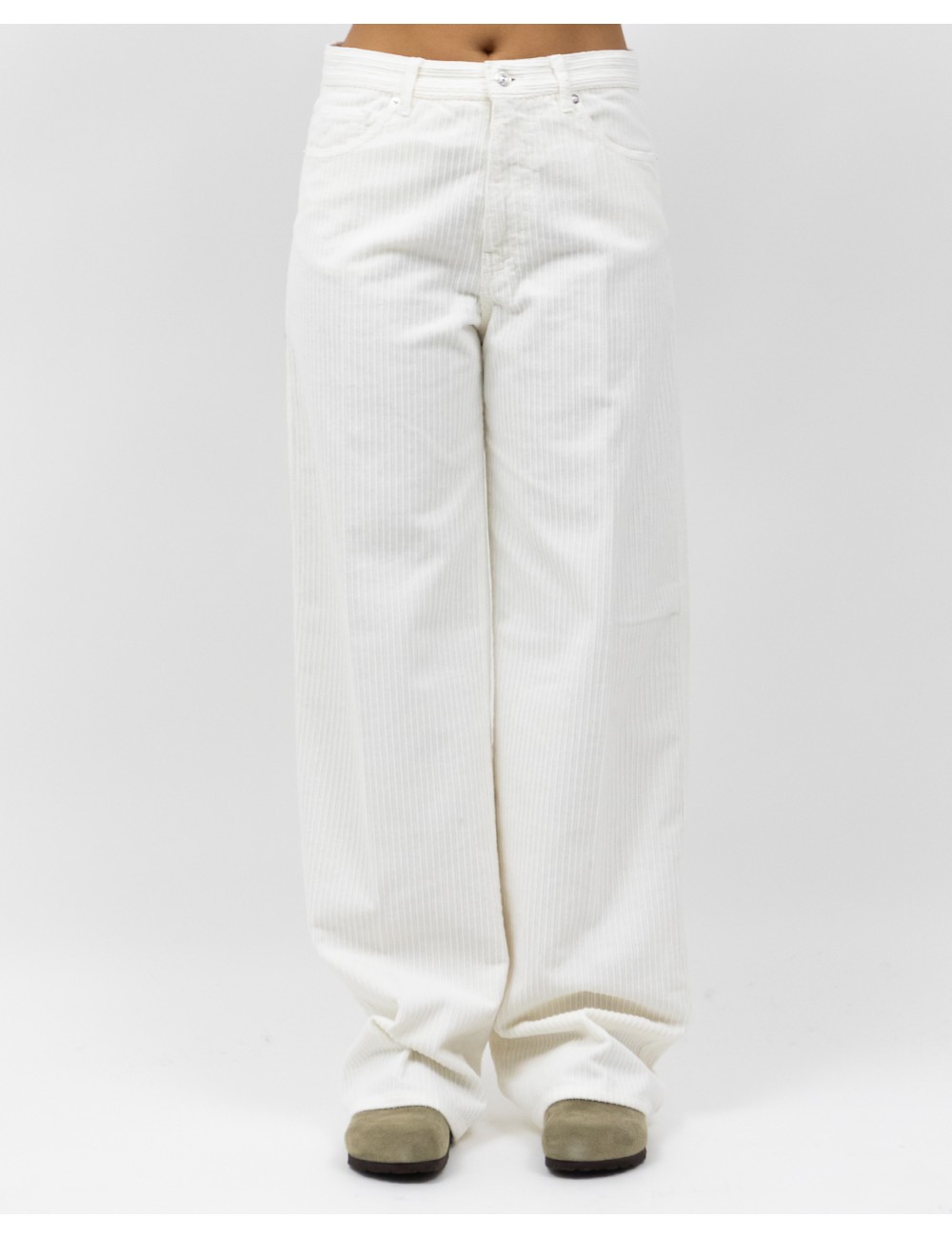 Nine In The Morning - Dora Ecru Women's Velvet Jeans DAA02 U32 ECRU I25