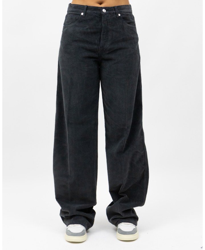 Nine In The Morning - Jeans Velluto Dora Grigio Donna DAA02 U32 KETTE I25