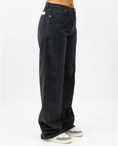 Nine In The Morning - Jeans Velluto Dora Grigio Donna DAA02 U32 KETTE I25