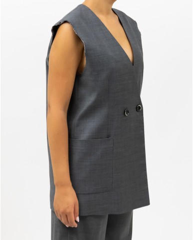 Nine In The Morning - Eloisa Gray Women's Vest ELS03 V19 KETTE I25