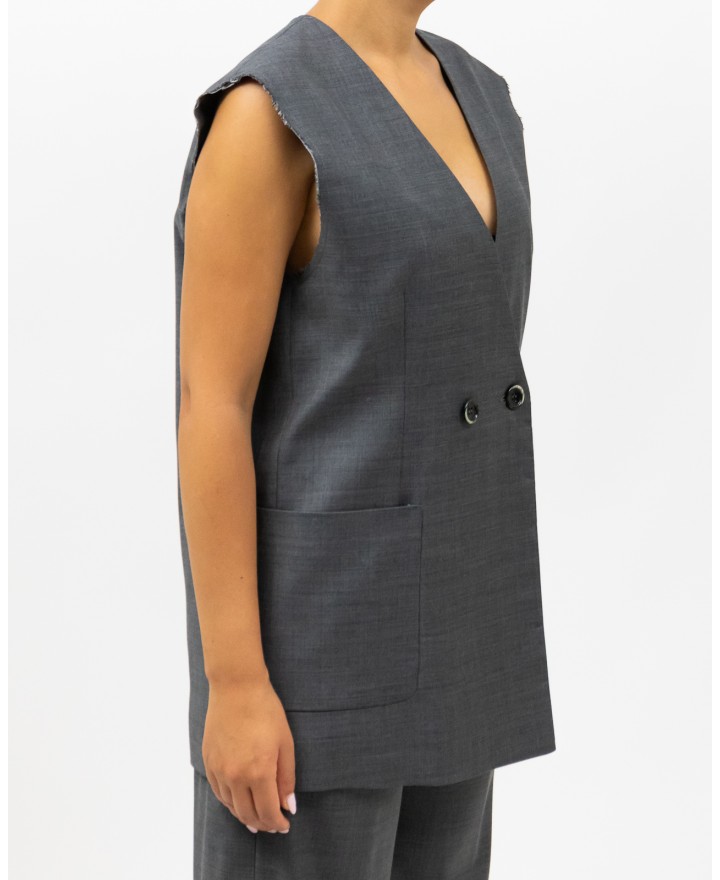 Nine In The Morning - Eloisa Gray Women's Vest ELS03 V19 KETTE I25