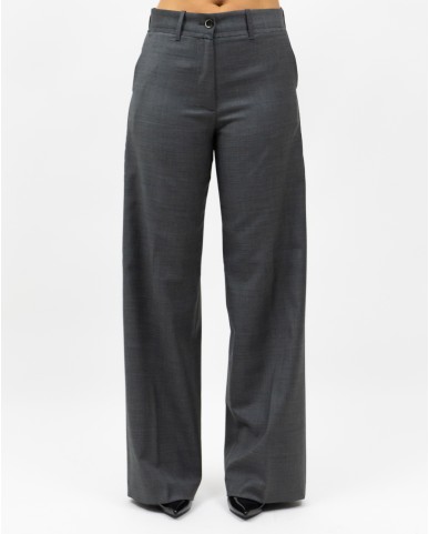 Nine In The Morning - Women's Fiamma Gray Pants FMM04 V19 KETTE I25