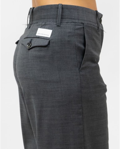 Nine In The Morning - Women's Fiamma Gray Pants FMM04 V19 KETTE I25