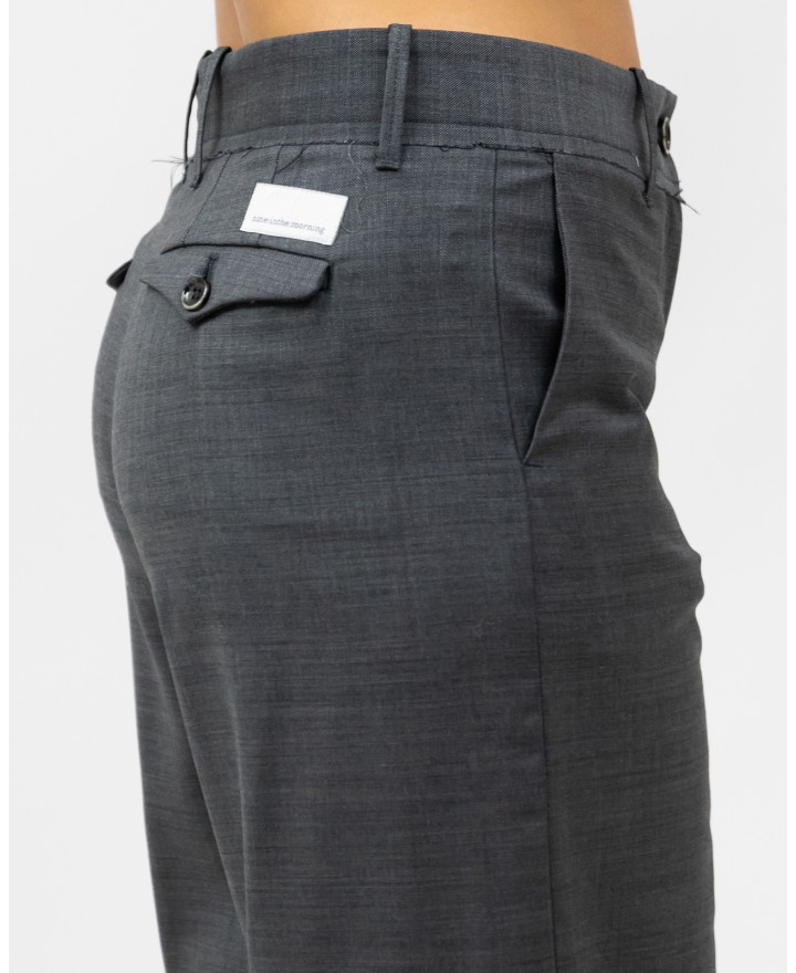 Nine In The Morning - Women's Fiamma Gray Pants FMM04 V19 KETTE I25