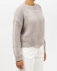 Roberto Collina - Girocollo Lana Alpaca Mastice Donna F47001 04 MASTICE I25